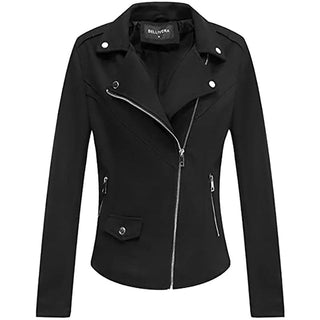 Giolshon Autum X Flowers Leather Jacket