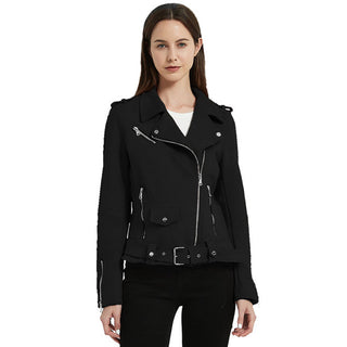 Giolshon Autum X Flowers Leather Jacket
