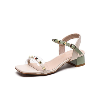 Golden Cypress X Buckle sandals
