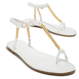 Golden Gleaming Sandals