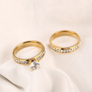 Golden Star X Ring