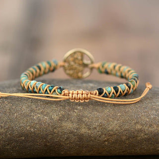 GreenWoven Stone X Bracelet