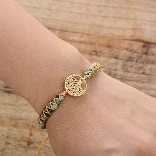 GreenWoven Stone X Bracelet