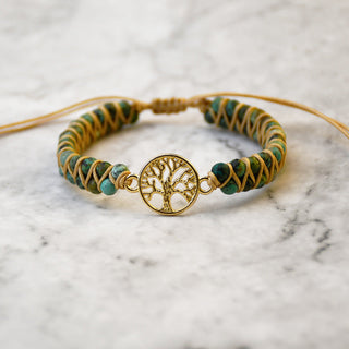 GreenWoven Stone X Bracelet