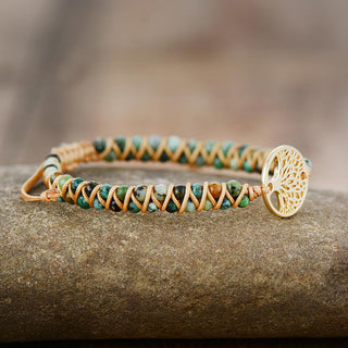 GreenWoven Stone X Bracelet