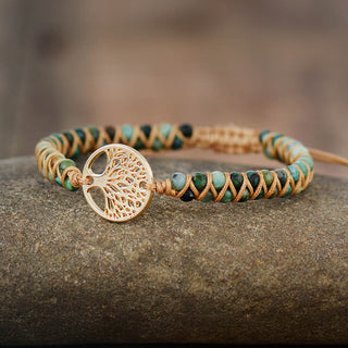 GreenWoven Stone X Bracelet