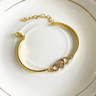 Infinity X Heart Bracelet