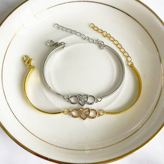 Infinity X Heart Bracelet
