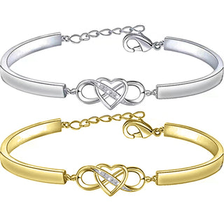 Infinity X Heart Bracelet