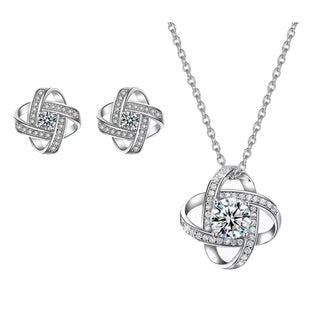 Leaf Clover X Necklace & Earrings