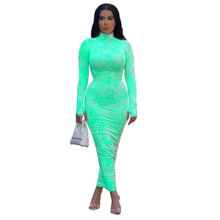 Long Sleeve Pleated Skirt