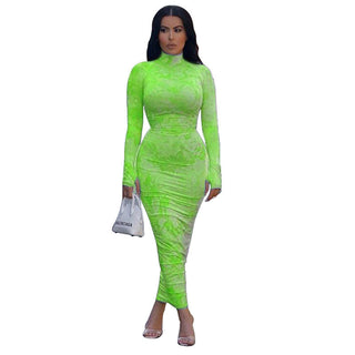 Long Sleeve Pleated Skirt