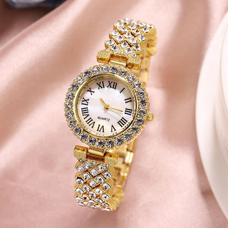 Luxury Diamond Watch & Diamond Bracelet X Quartz