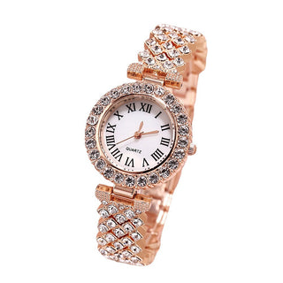 Luxury Diamond Watch & Diamond Bracelet X Quartz