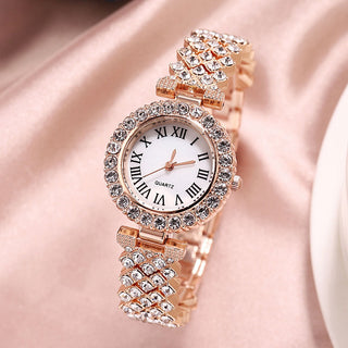 Luxury Diamond Watch & Diamond Bracelet X Quartz