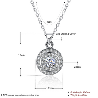 Round Diamond Necklace