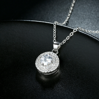 Round Diamond Necklace