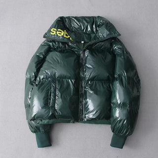 Short Glossy Padded X Down Jacket