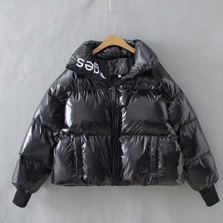 Short Glossy Padded X Down Jacket