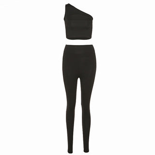 Strapless X Crop Top Trousers