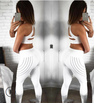 Striped X Leggings