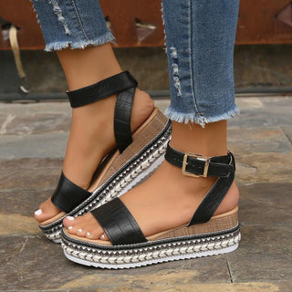 Summer Sandals Buckle Strap