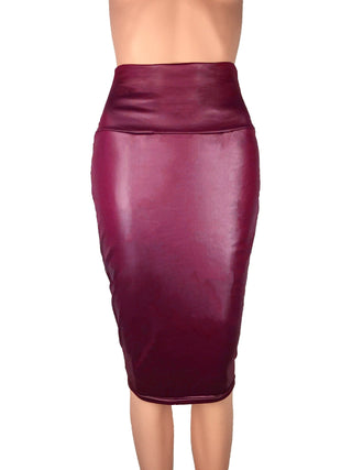 Valen X Faux Leather Skirt