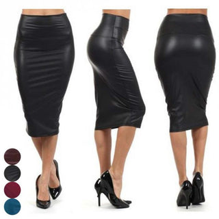 Valen X Faux Leather Skirt