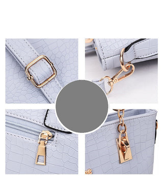 Versatile Snakeskin Pattern Bag