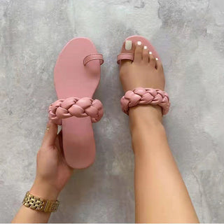 Woven Sunburst Slippers